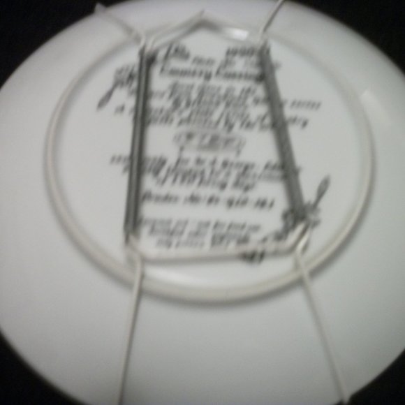 COTTAGECORE PRAIRIE PLATE COUNTRY CUTTINGS 1990 - Picture 3 of 3